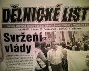 Nové Dělnické listy: Svržení vlády je nutností!