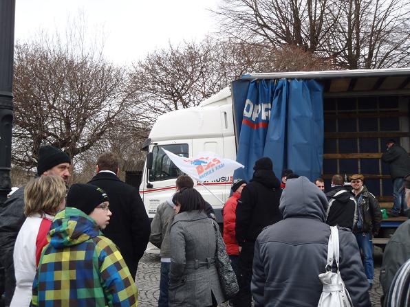 FOTOREPORT: Demonstraci ve Varnsdorfu podpořili zástupci DSSS